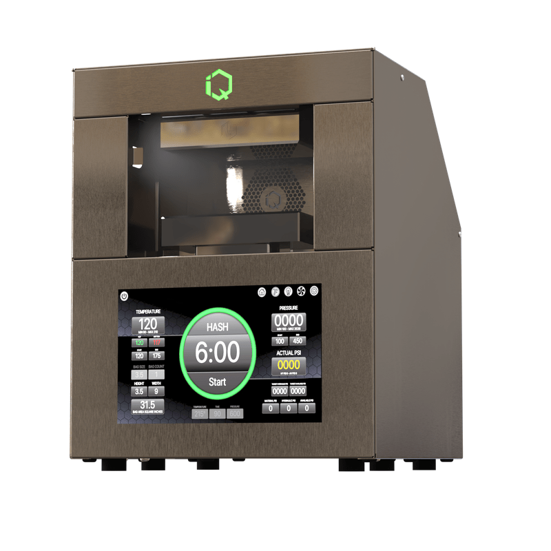 NugSmasher® IQ Rosin Press angled view on white background