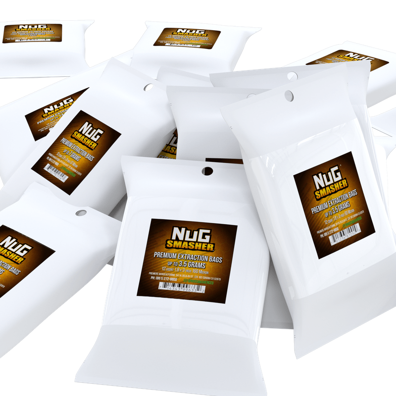 NugSmasher PRO Rosin Press Essentials w/ Sifter Bundle bags 