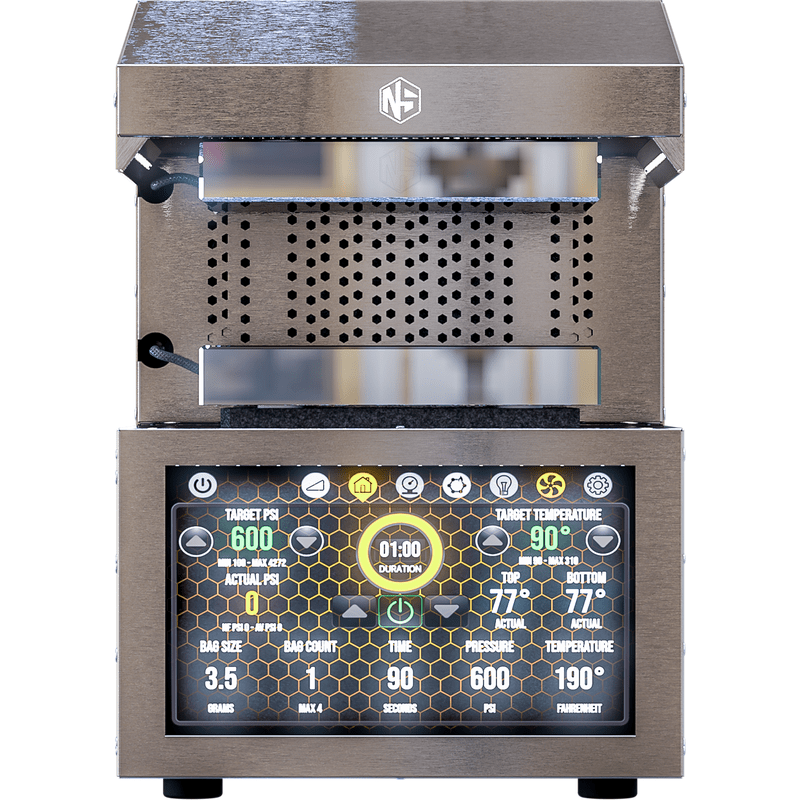 NugSmasher IQ Pro Starter Pack rosin press view 