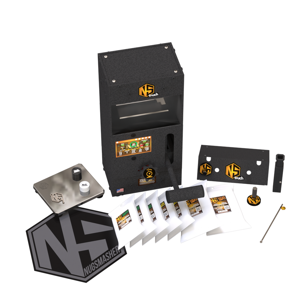 NugSmasher Touch Starter Pack – Complete Rosin Press Bundle