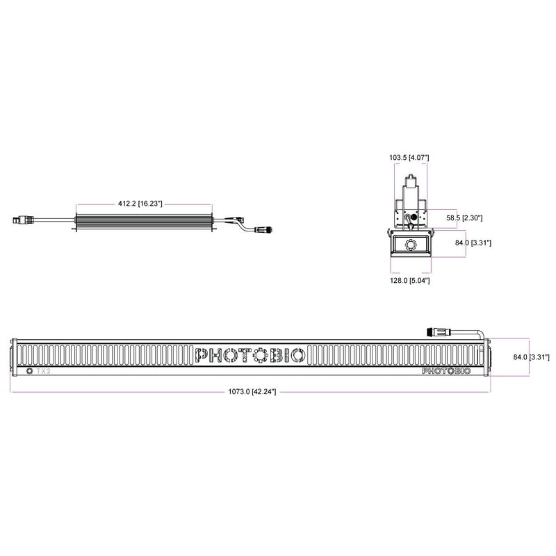 PHOTOBIO TX2 800W LED Grow Light 200-480V S5
