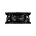 Quest F10 Dual-Axial Air Mover Black dual-fan cooling system on a white background front view 