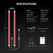 Spider Farmer GlowR80 LED light bar with specifications on a black background