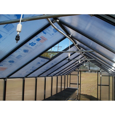 Riverstone MONT Mojave Greenhouse Black Finish with solar Ventilation watering system