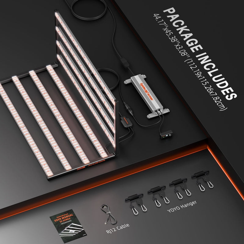 Spider Farmer 4x4x6 Grow Tent Kit – SE1000W EVO LED, Smart GGS Climate Control, Complete Indoor System