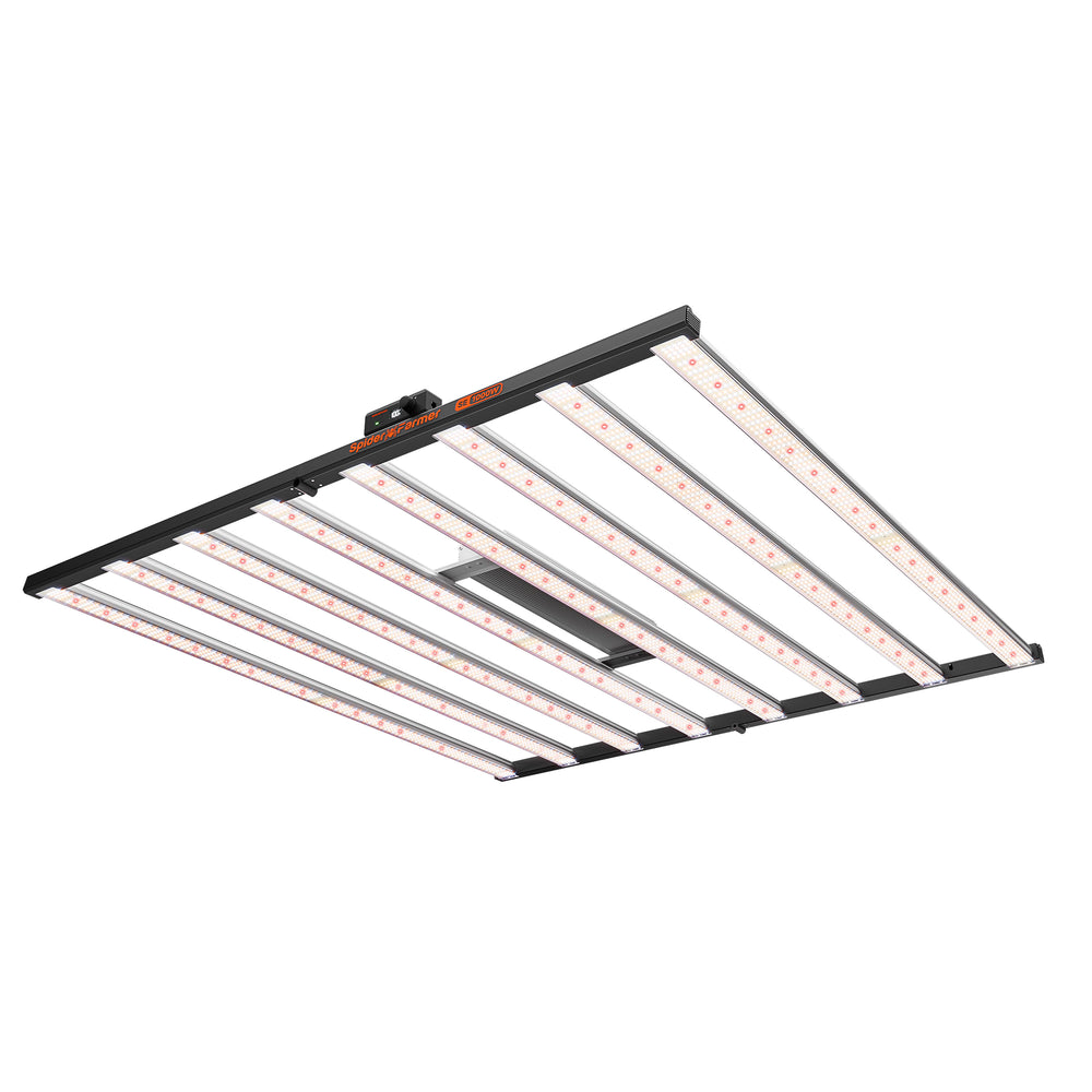 Spider Farmer SE1000W 1000W LED Grow Light – Smart App Control for 5x5 Grow Tents on white background 