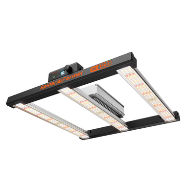 Spider Farmer SE1500 150W LED Grow Light – Smart App Control for 2×2 Grow Tents Spider Farmer LED grow light on a white background