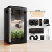 Spider Farmer® 3×3 Grow Tent Kit – SF2000 Pro Smart Indoor Growing System Growing tent with LED light, fan, and other equipment on a white background