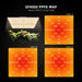 Spider Farmer 8' x 8' Complete Grow Tent Kit – Quad SF4000 LED Smart Grow System ppfd map 