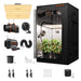 Spider Farmer 4x4x6.5 Grow Tent Kit – SF4000 EVO LED, Speed Controller Spider Farmer indoor grow tent with accessories on a white background