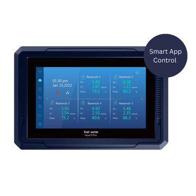 TrolMaster Aqua x plus Digital display with smart app control feature on a white background