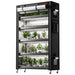 Spider Farmer 6-Tier Plant Stand with Grow Lights (220W) & 1680D Grow Tent