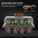 Spider Farmer 4-Tier Plant Stand with Grow Lights (54W) & 1680D Grow Tent with Seed Starter Trays adjustable vent cover 