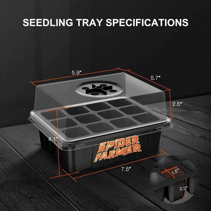 4 Pack Spider Farmer® Seed Starter Trays Germination Tray