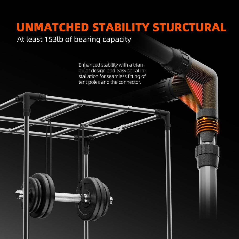 Spider Farmer 4x4x6 Grow Tent Kit – SE1000W EVO LED, Smart GGS Climate Control, Complete Indoor System