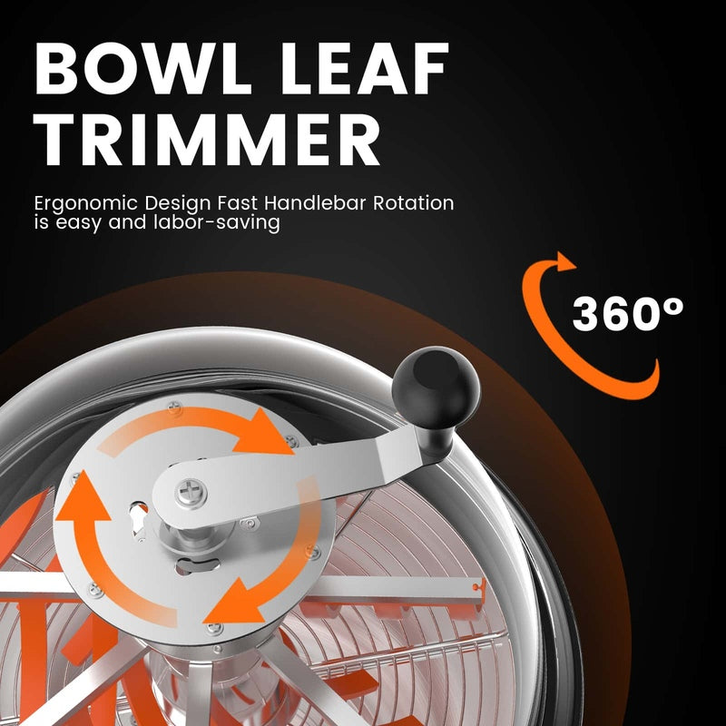 Spider Farmer® 16″ Bud Leaf Bowl Trimmer ergonomic design