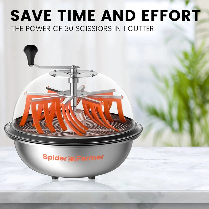 Spider Farmer® 16″ Bud Leaf Bowl Trimmer time saver