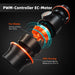 Spider Farmer 2X G-5000 CP Complete Grow Tent Kit W/ Ventilation System / Thermostat Controller 4x8 inline fan features