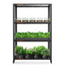 Spider Farmer 3 Tiers Metal Plant Stand with Plant Trays front view
