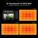 Spider Farmer 4 Tier Plant Stand With Grow Lights 108W , Plant Shelf W/ Tent for Indoor Plant / Greenhouse ppfd map 