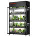 Spider Farmer 6 Tier Plant Stand With Grow Lights 220W , Plant Shelf W/ Tent for Indoor Plant / Greenhouse front view 