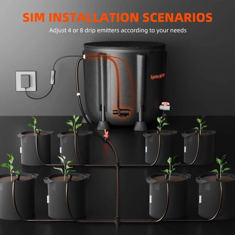 Spider Farmer Automatic Drip Irrigation System for Plants Water Pump with 8 Drip Emitters installment scenario