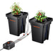 Spider Farmer DWC Hydroponics Grow System with Top Drip Kit 7 Gallon Deep Water Culture with 8W Air Pump 2 Buckets front view
