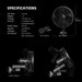 Spider Farmer G-4500 CP Complete Grow Tent Kit clip fan specifications