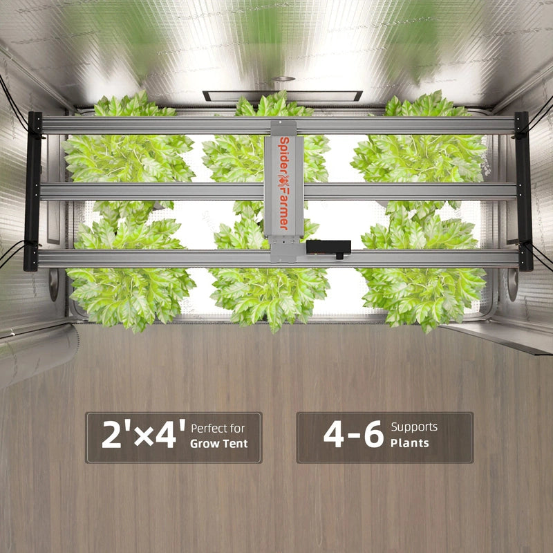 Spider Farmer G-4500 CP Complete Grow Tent Kit top down view