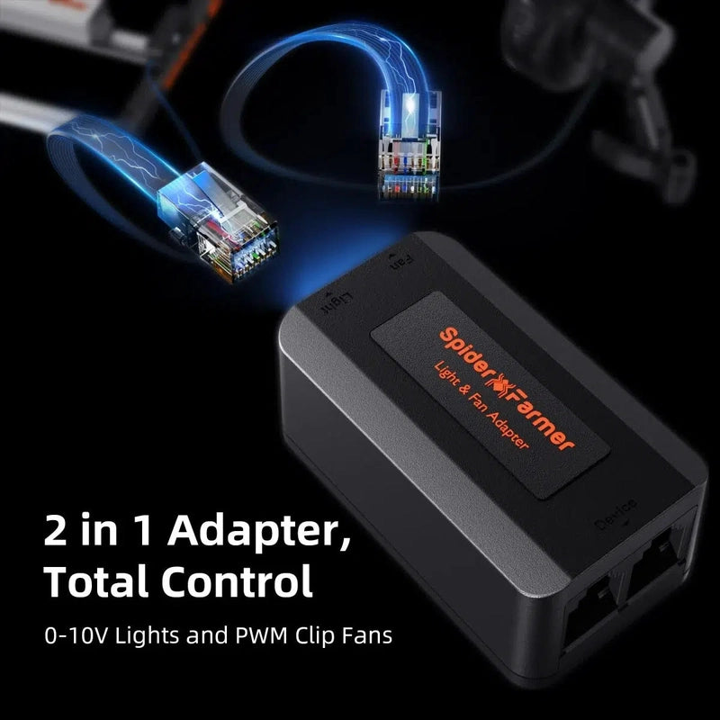 Spider Farmer GGS AC10 Power Strip with 10 Outlets 2 in 1 adapter