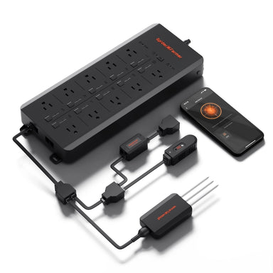 Spider Farmer GGS AC10 Power Strip with 10 Outlets front view