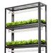 Spider Farmer Glow80 80W LED Grow Light And Metal Plant Stand with Plant Trays front view