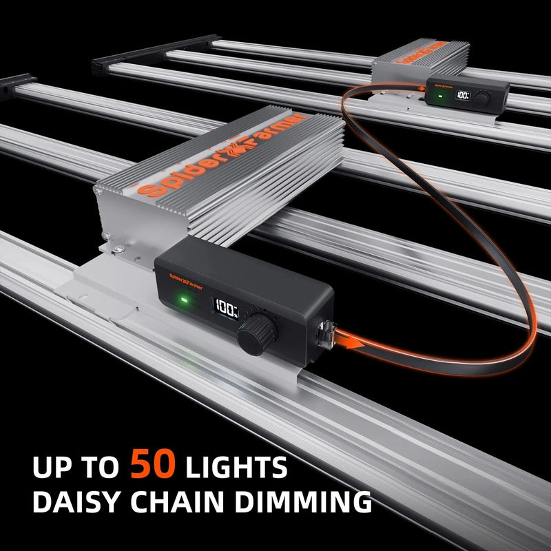 Spider Farmer SE4500 Complete Grow Tent Kit W/ Ventilation System / Thermostat Controller 2.3x4.6 daisy chain dimming up to 50 lights