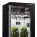 Spider Farmer SE5000 Complete Grow Tent Kit W/ Ventilation System / Thermostat Controller 4x4 front view