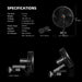 Spider Farmer SE7000 Complete Grow Tent Kit W/ Ventilation System / Thermostat Controller 5x5 clip fan specifications