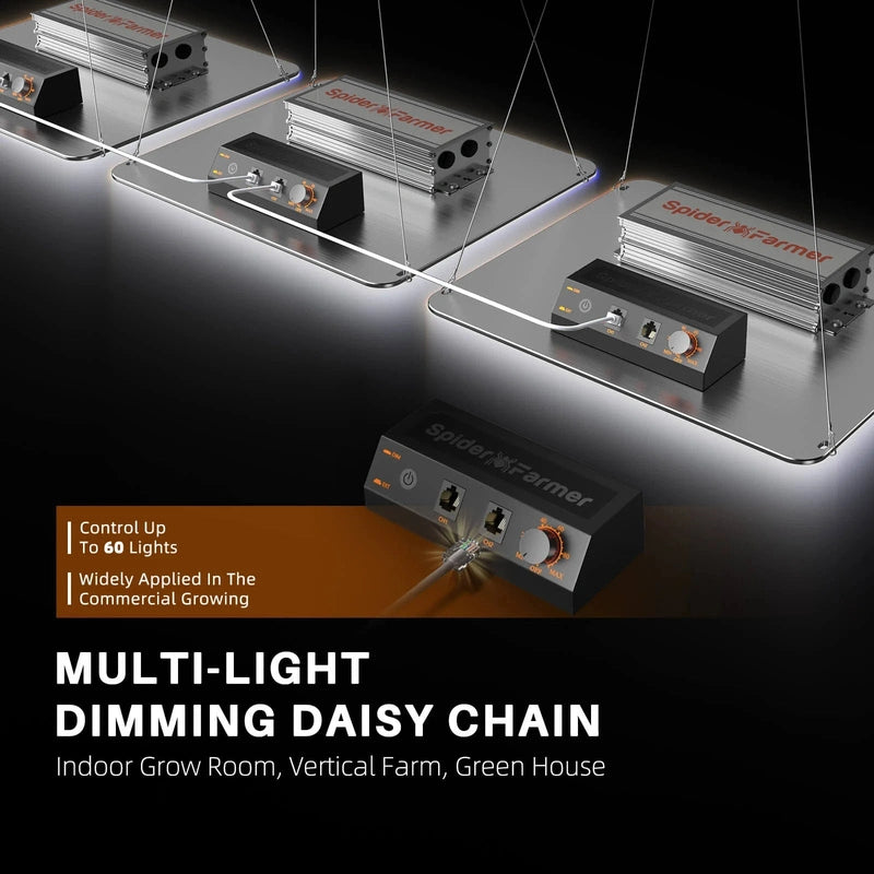 Spider Farmer SF-1000 LED Grow Light 100W daisy chain