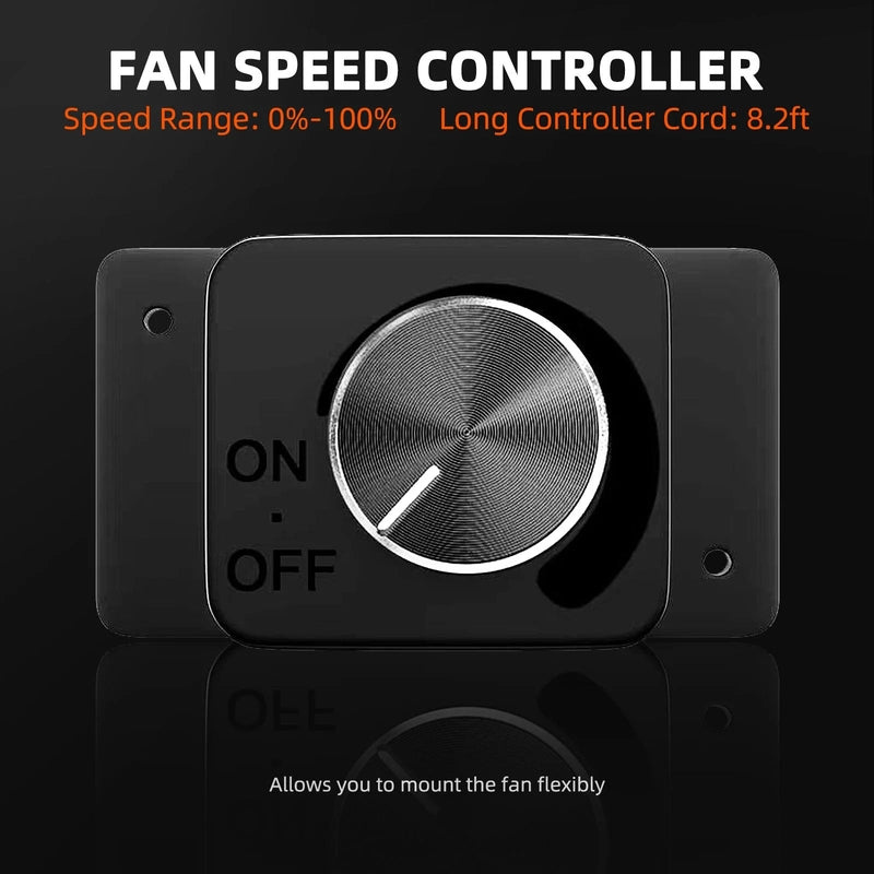 Spider Farmer SF-2000 EVO Complete Grow Tent Kit W/ GGS AC5 Power Strip / Speed Controller 2x4 fan speed controller