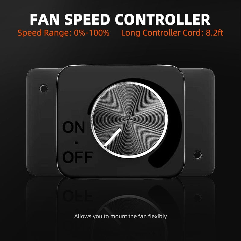 Spider Farmer SF-2000 EVO Complete Grow Tent Kit fan speed controller