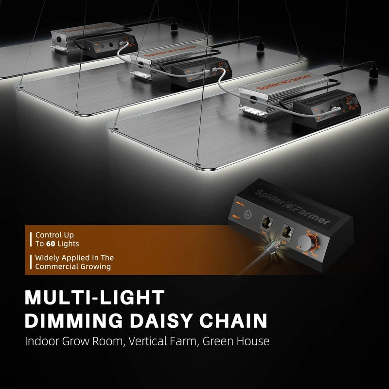 Spider Farmer SF-2000 LED Grow Light 200W daisy chain