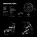 Spider Farmer SF-4000 CP Complete Grow Tent Kit clip fan specifications