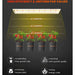 Spider Farmer SF-600 LED Grow Light 74W ppfs heights