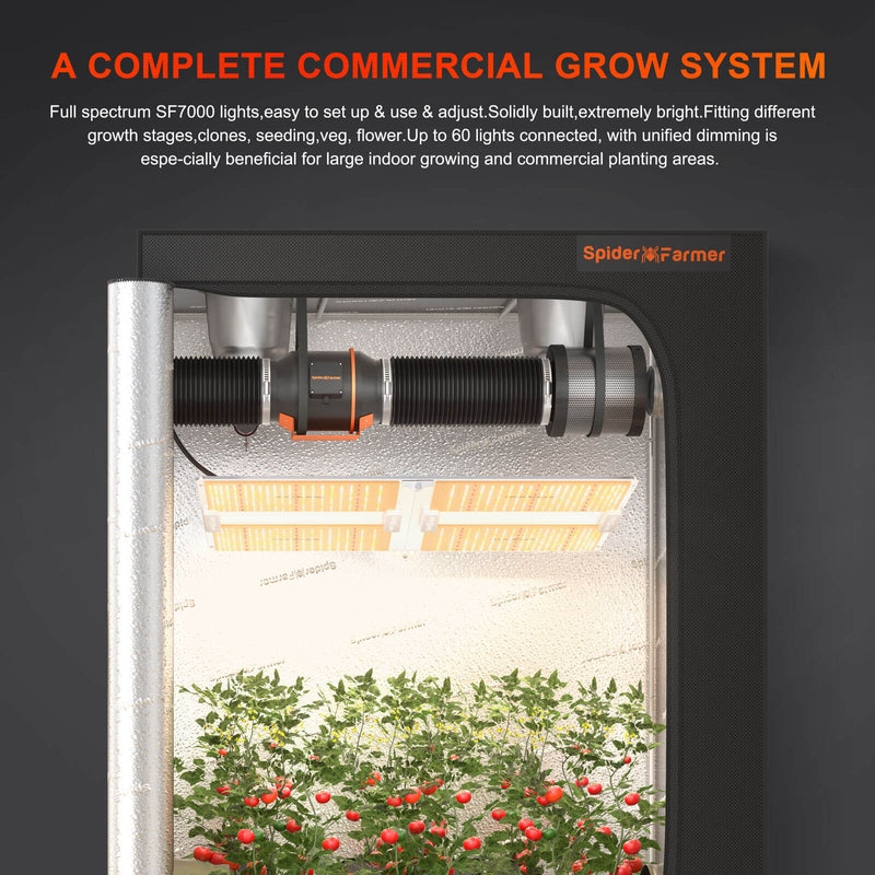 Spider Farmer SF-7000 LED Grow Light 650W complete grow system
