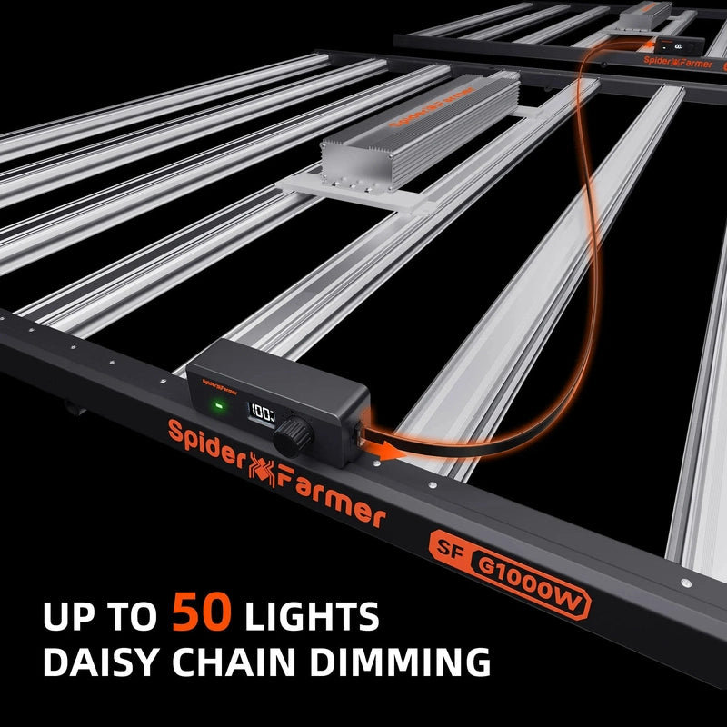Spider Farmer SF-G1000W LED Grow Light 1000W daisy chain