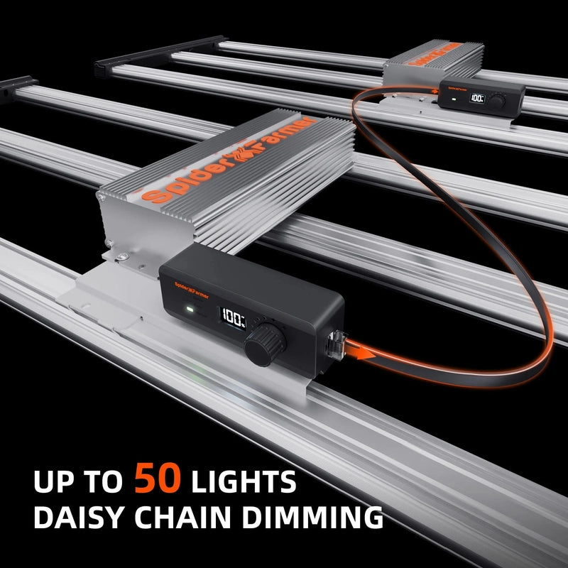 Spider Farmer SF-G4500 LED Grow Light 320W kit daisy chain dimming up to 50