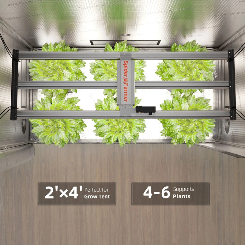 Spider Farmer SF-G4500 LED Grow Light 320W kit top view