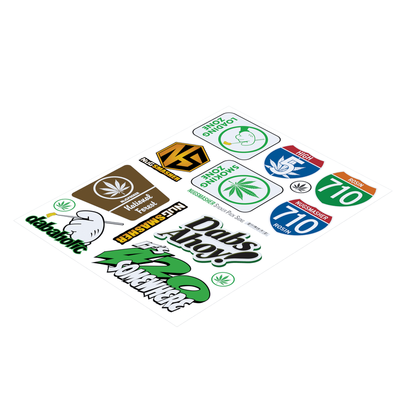 NugSmasher Touch Rosin Press Master Bundle sticker pack 