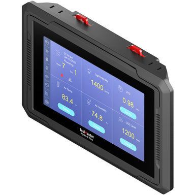 TrolMaster Hydro-X PLUS Environmental Control System with 4-in-1 Sensor (HCS-3) front view angled 45 degrees