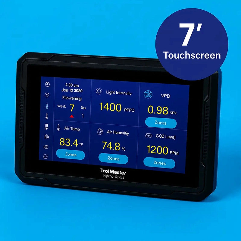 TrolMaster Hydro-X Plus Controller (HCS-3) – 7″ Touchscreen, Advanced Lighting & Climate Control
