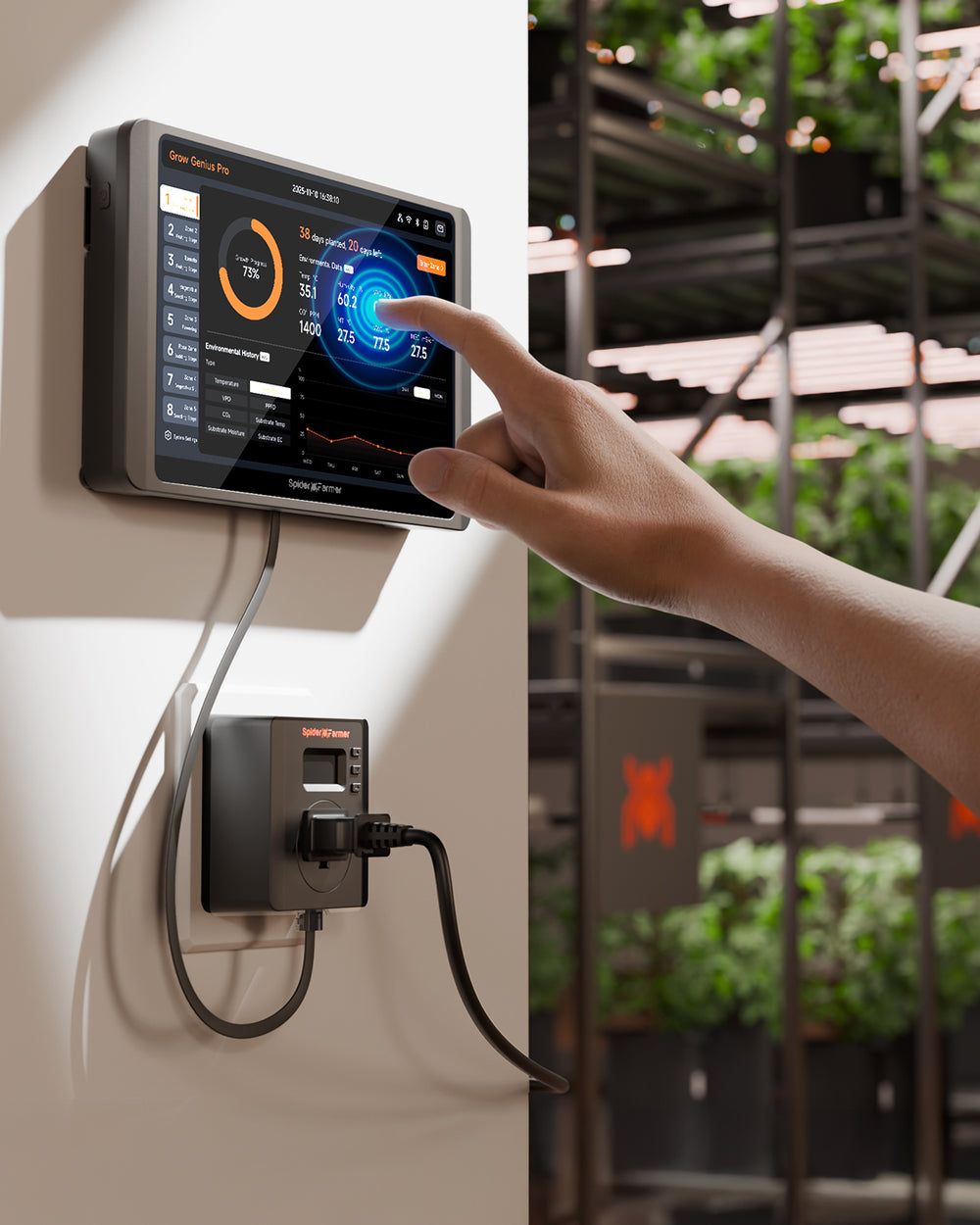 Spider Farmer GGS Pro Controller Kit – Smart Grow Room Climate Controller for Multi-Zone Systems