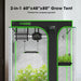 Vivosun Smart 2-In-1 Grow Tent Kit GIY-SGS-54 4x5, 4-Plant Complete System kit dimensions 